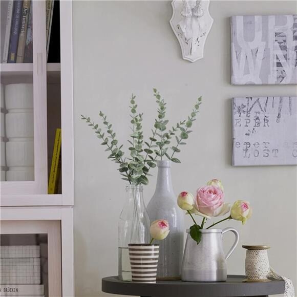 18pcs Eucalyptus Stems Artificial Eucalyptus Leaves Stems Artificial Fake - Picture 5 of 7